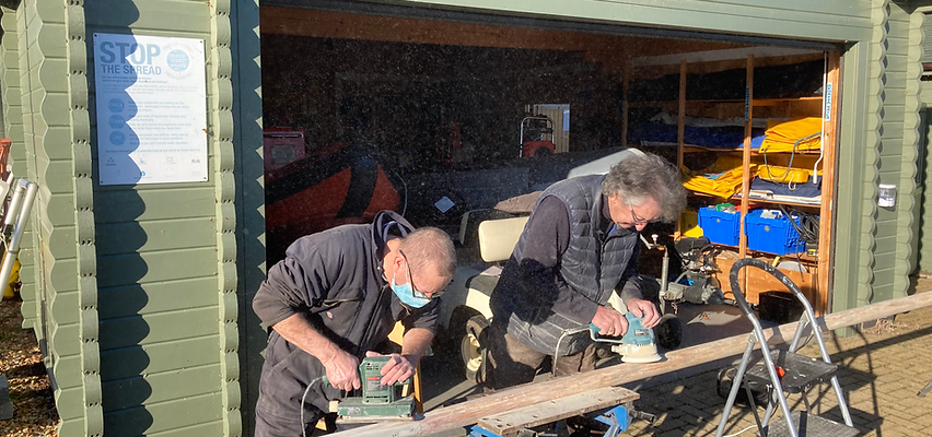 Volunteers at work